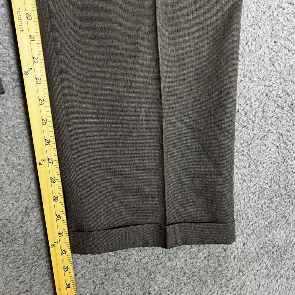 Dockers Dress Pants Mens 38x32 Brown New Pleated Cuffed Essential‎ Fine Weave